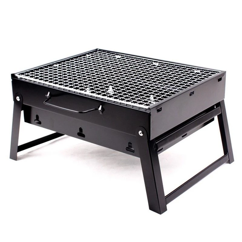BBQ Grill Portable, Charcoal Barbecue Grill Smoker Grill for Outdoor Cooking Camping Hiking Picnics