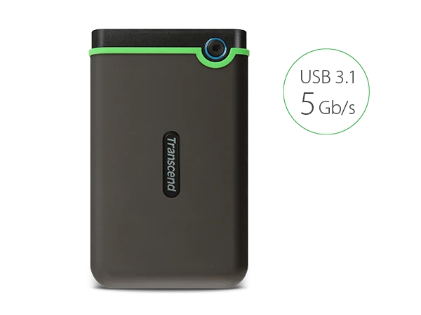Transcend 1TB StoreJet 25M3S Portable (HDD) Military Green Slim