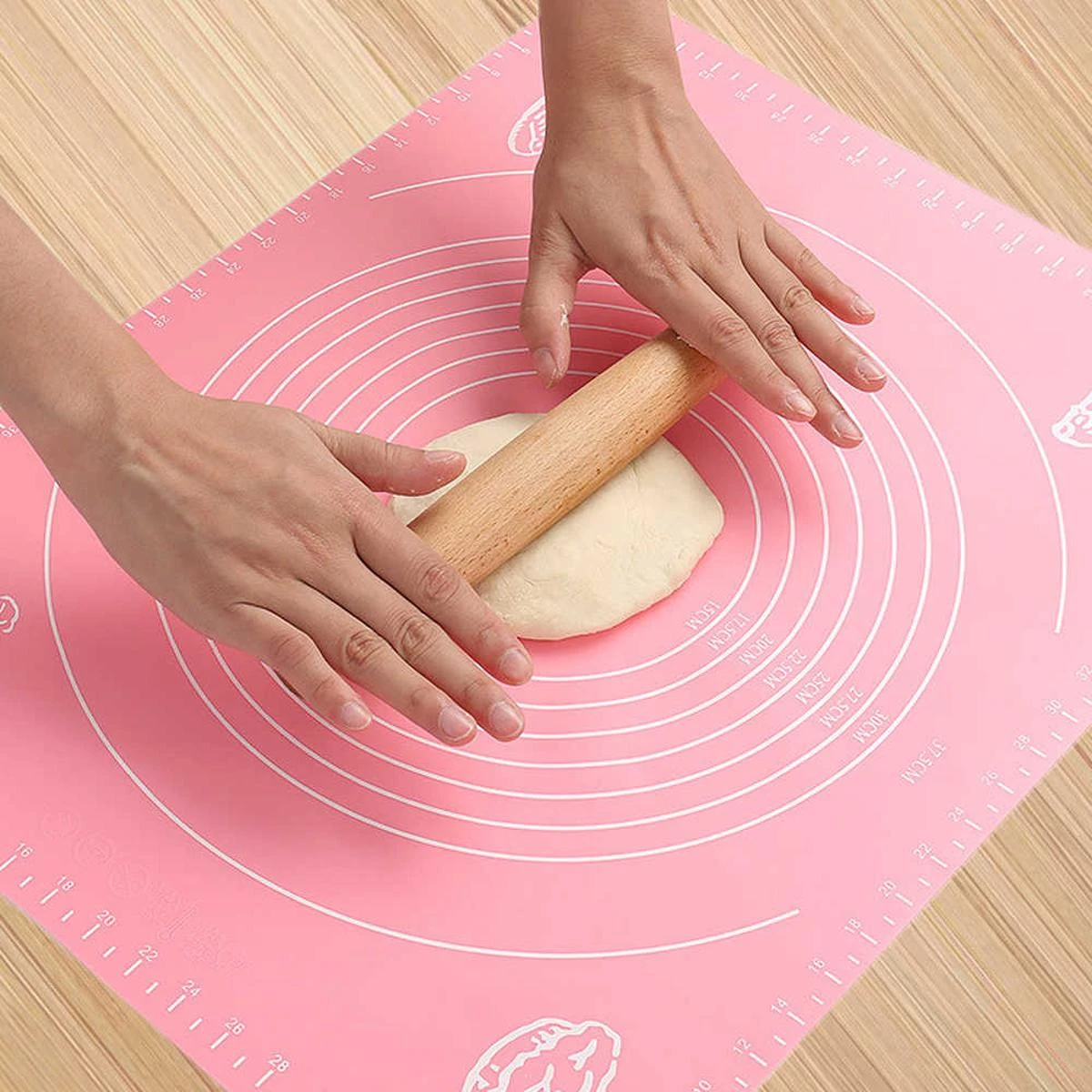 Silicone Mat with Measurements For Baking Mat, Dough Pad with Scales Sugar craft, Fondant