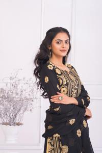 পিওর এসি কটন কাপড়ের সেমি স্টিচ থ্রী পিস