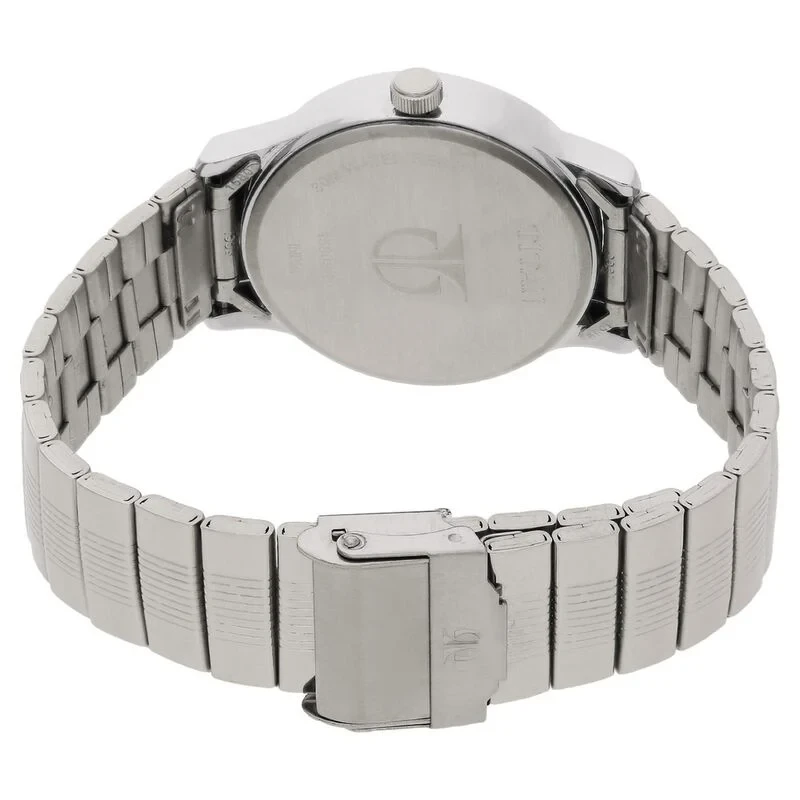 Titan Quartz NS1580SM03 Analog Silver Dial Stainless Steel Strap Watch for Men