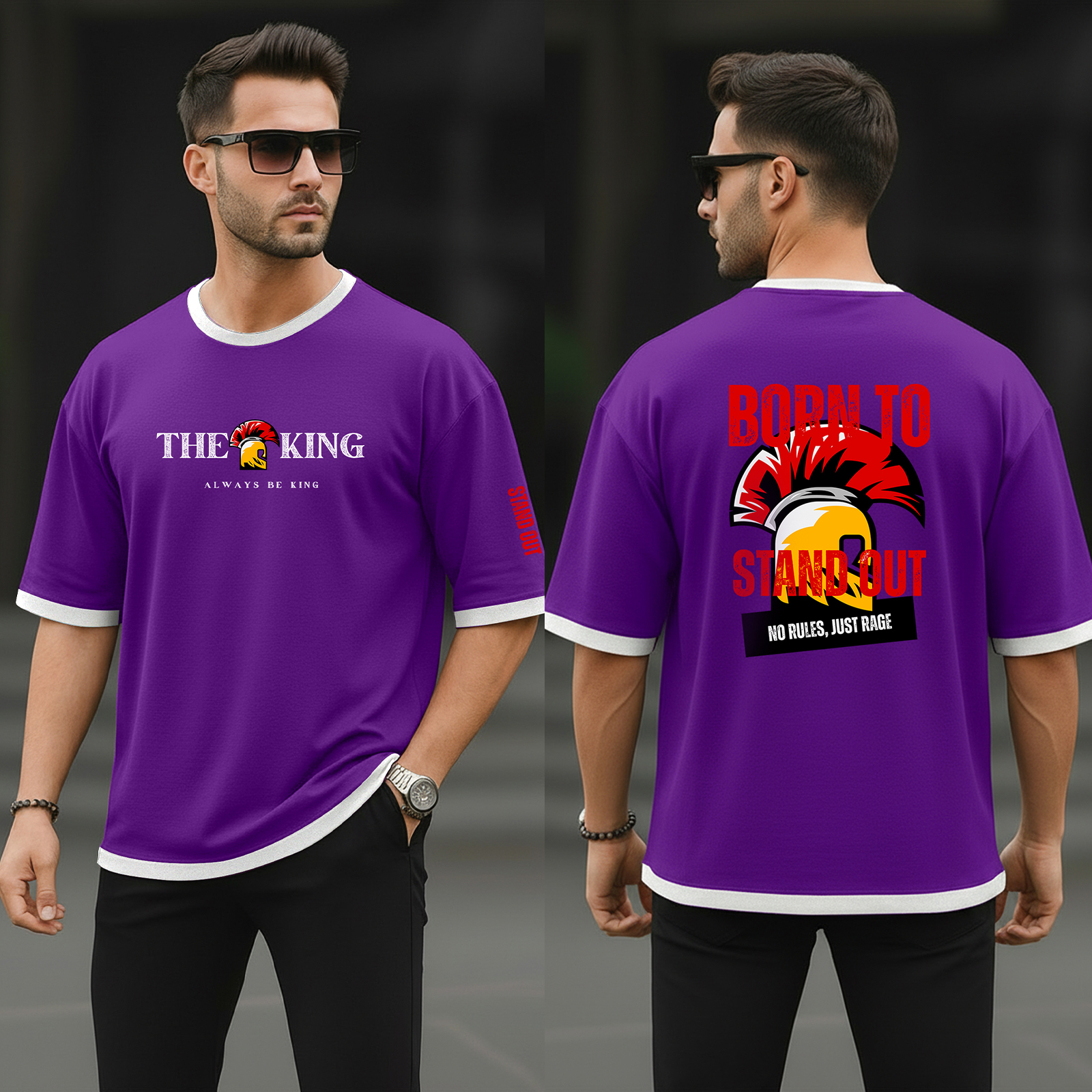Premium Streetwear Drop Shoulder T-shirt for Men