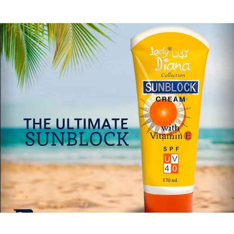 Lady Diana Sunblock Cream SPF UV 40 - 170ml