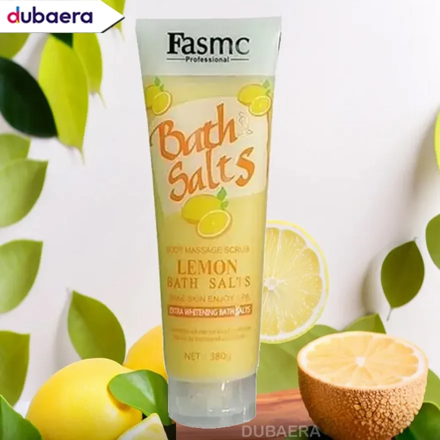 FASMC Bath Salts Body Massage Scrub - Lemon - 380gm
