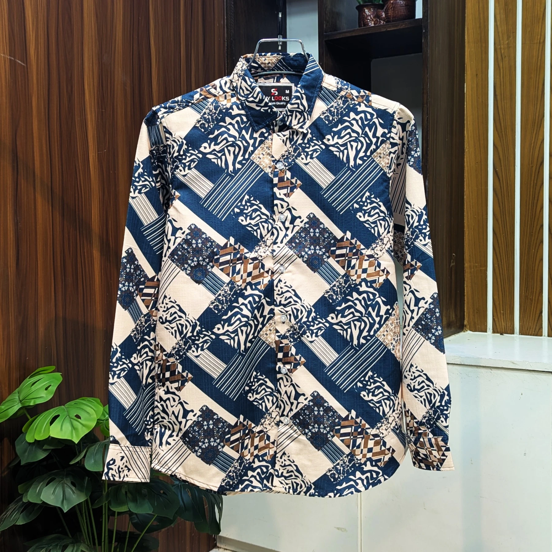 Premium Stylish China Floral Printed Men's Shirt