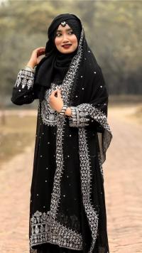 Soft Jorjet With sequence embroidery Three Piece