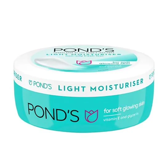 POND'S Light Moisturiser 100ml Non-Oily Fresh Feel For Soft Glowing Skin With Vitamin E & Glycerin