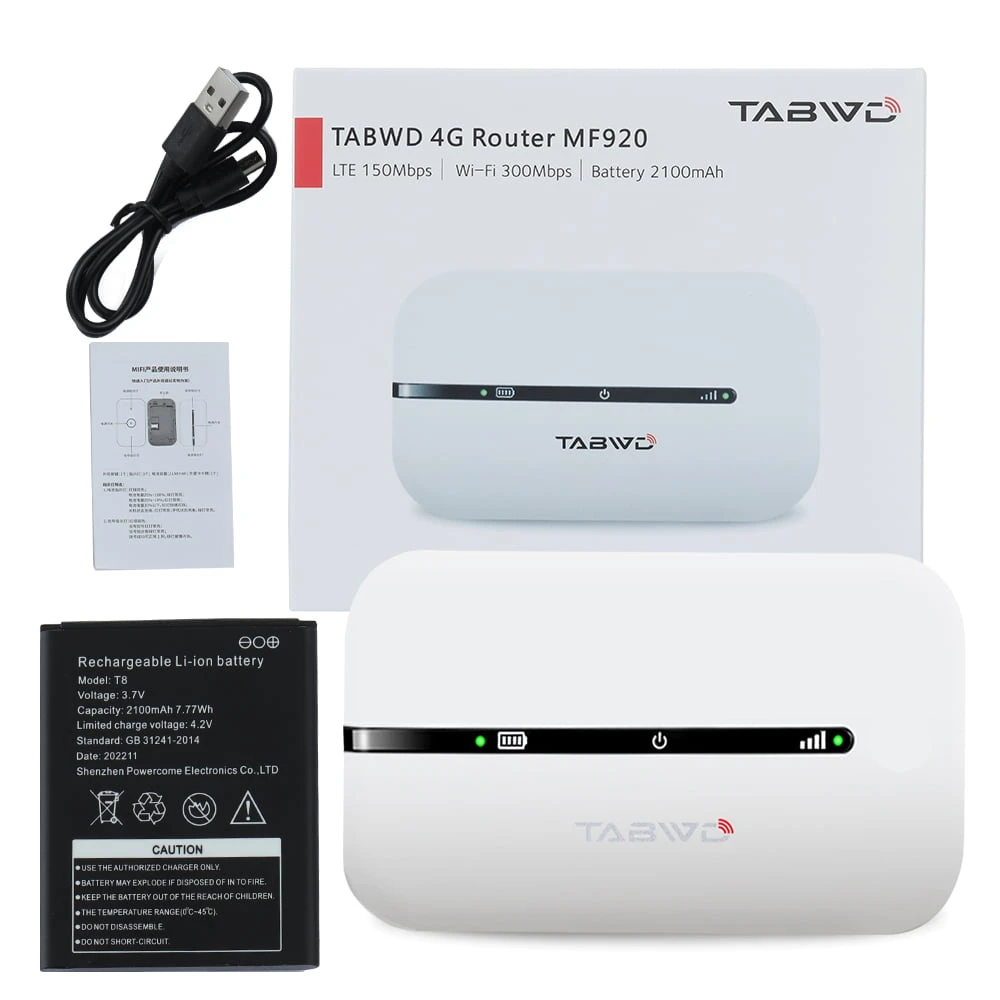 TABWD 4G Router MF920 – White Color