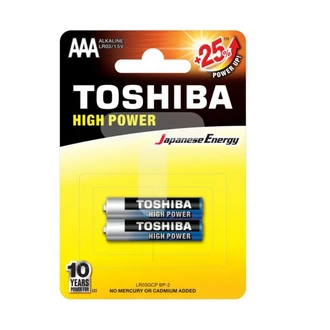 TOSHIBA Alkaline AAA Batteries