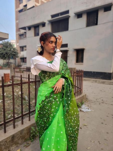 Exclusive Handloom Half Silk Saree – Dropupseller Signature Collection