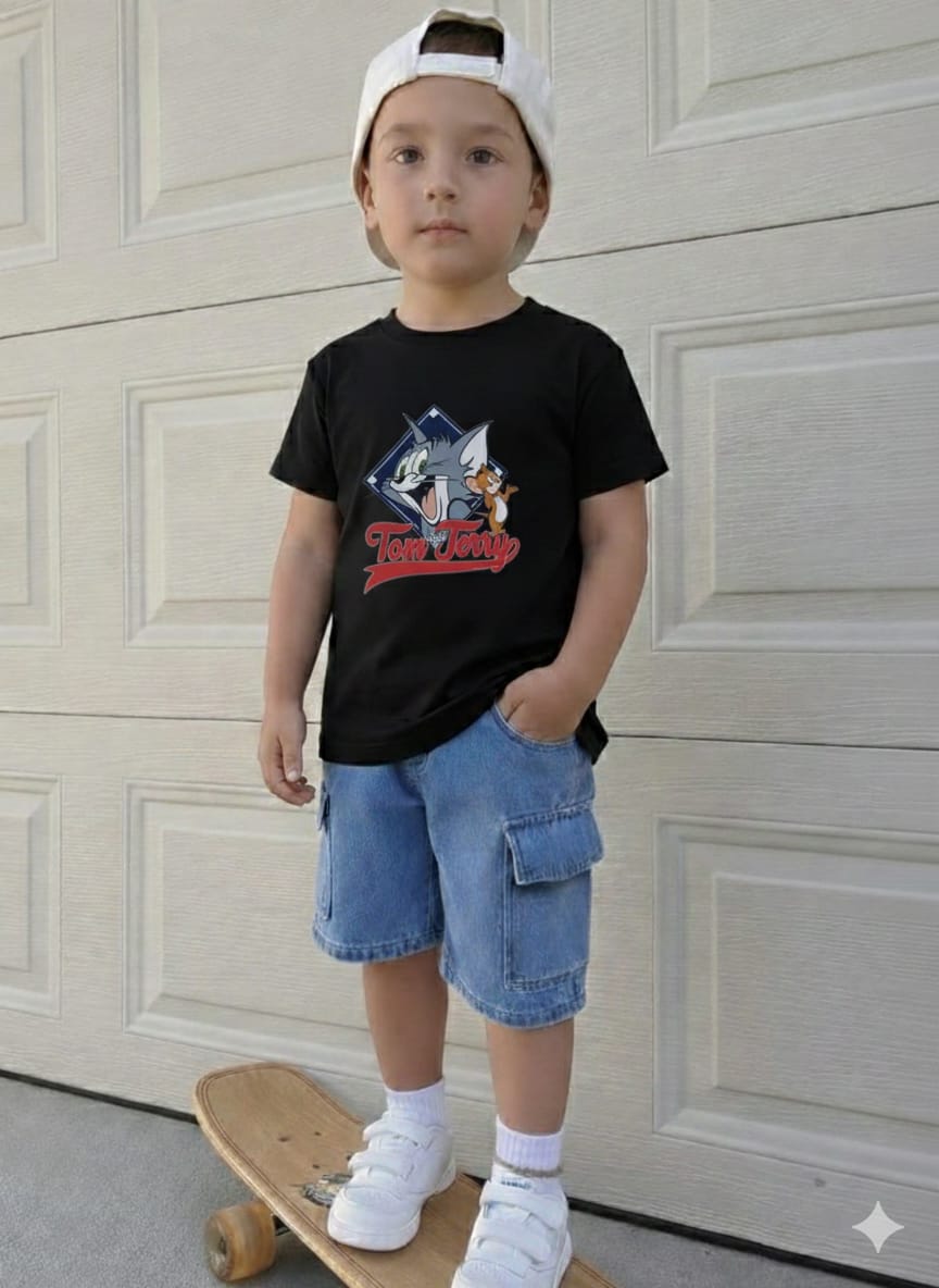 Baby TShirt and Denim Pant Set