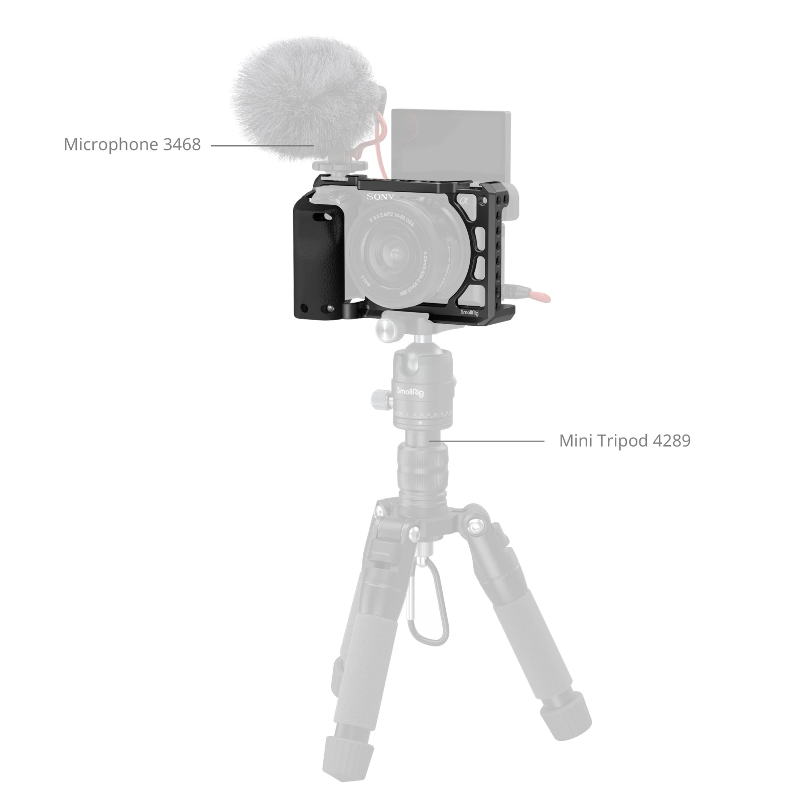 Smallrig Cage for Sony A6100 A6300 A6400 MFR3164B