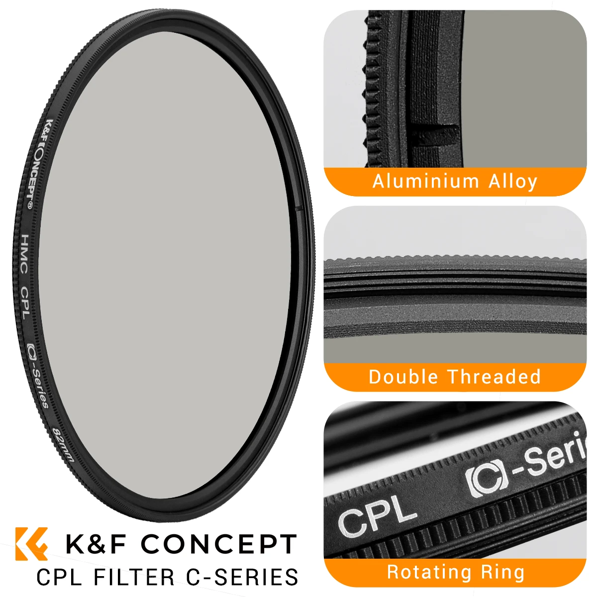 K&F 49mm Circular Polariser Filter (CPL) KF01.1434