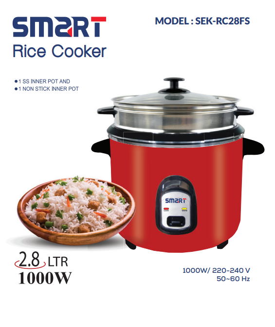 SMART Rice Cooker 2.8 Liter SEK-RC28FS - Best Rice Cooker