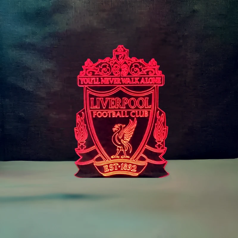 GearUP Acrylic Multicolor Night Lamp (Only Acrylic) Liverpool F.C -20 pcs