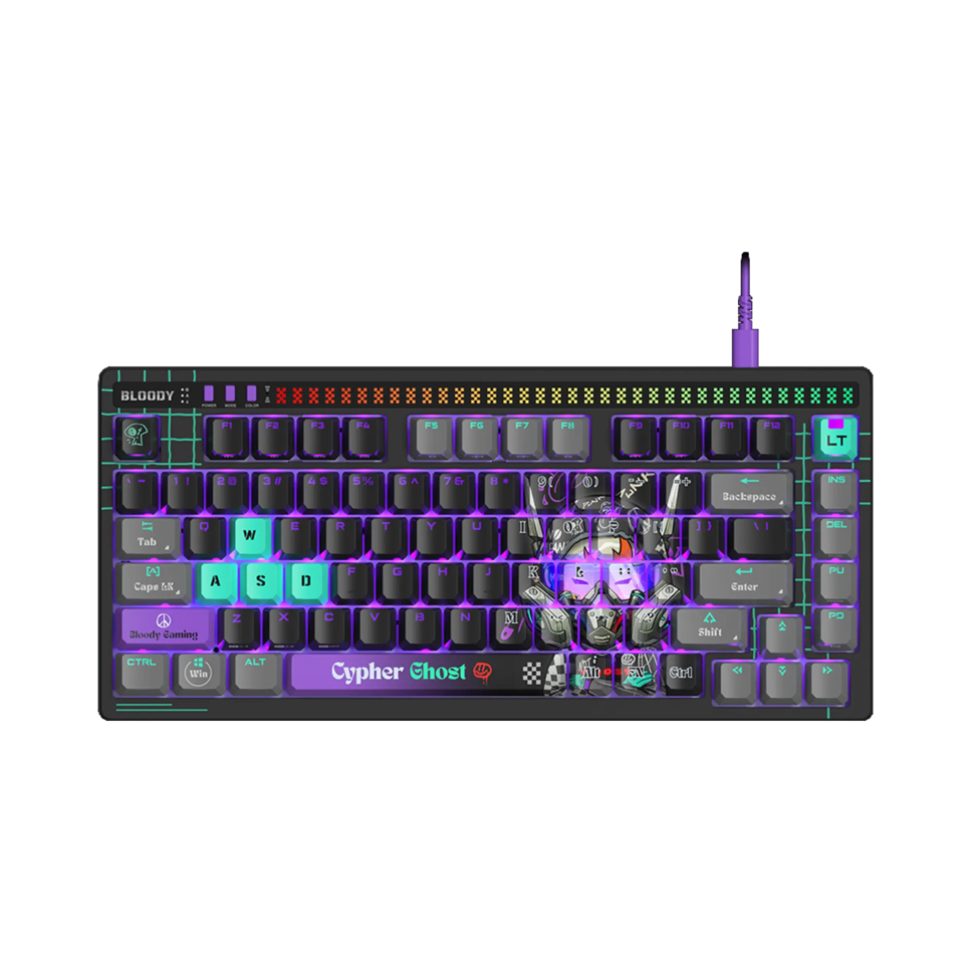 A4Tech Bloody AT75 RGB Wired Mechanical Gaming Keyboard