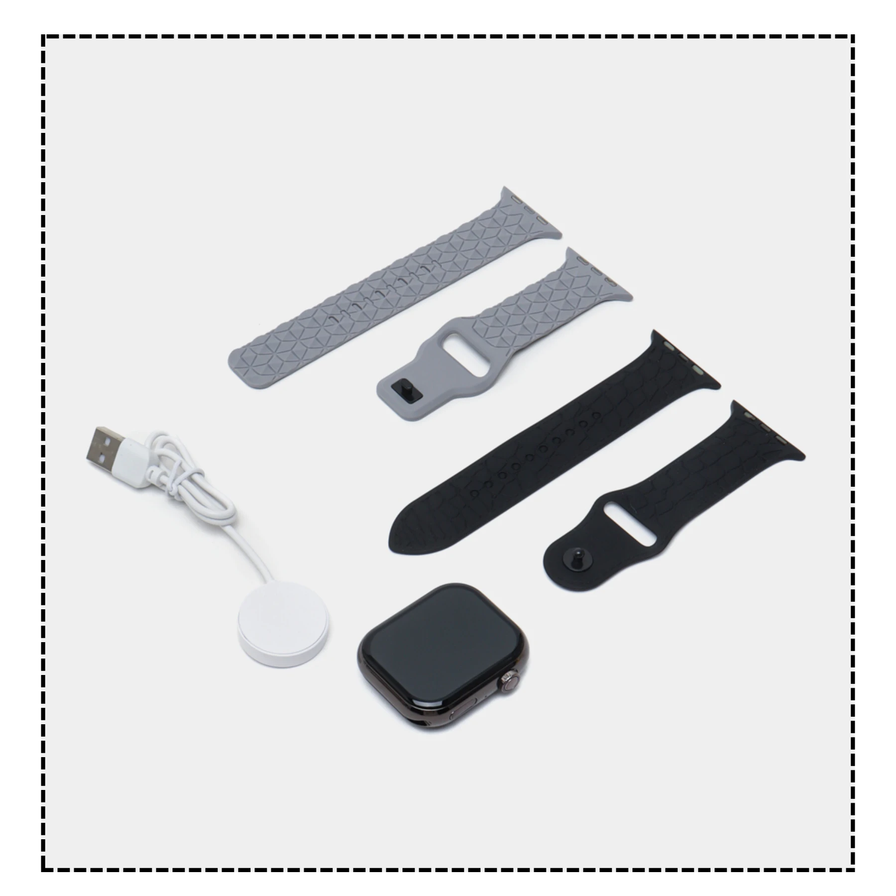 ME16 Smart Watch 3 strips 2.21 Infinity display Wiewless charging series 10