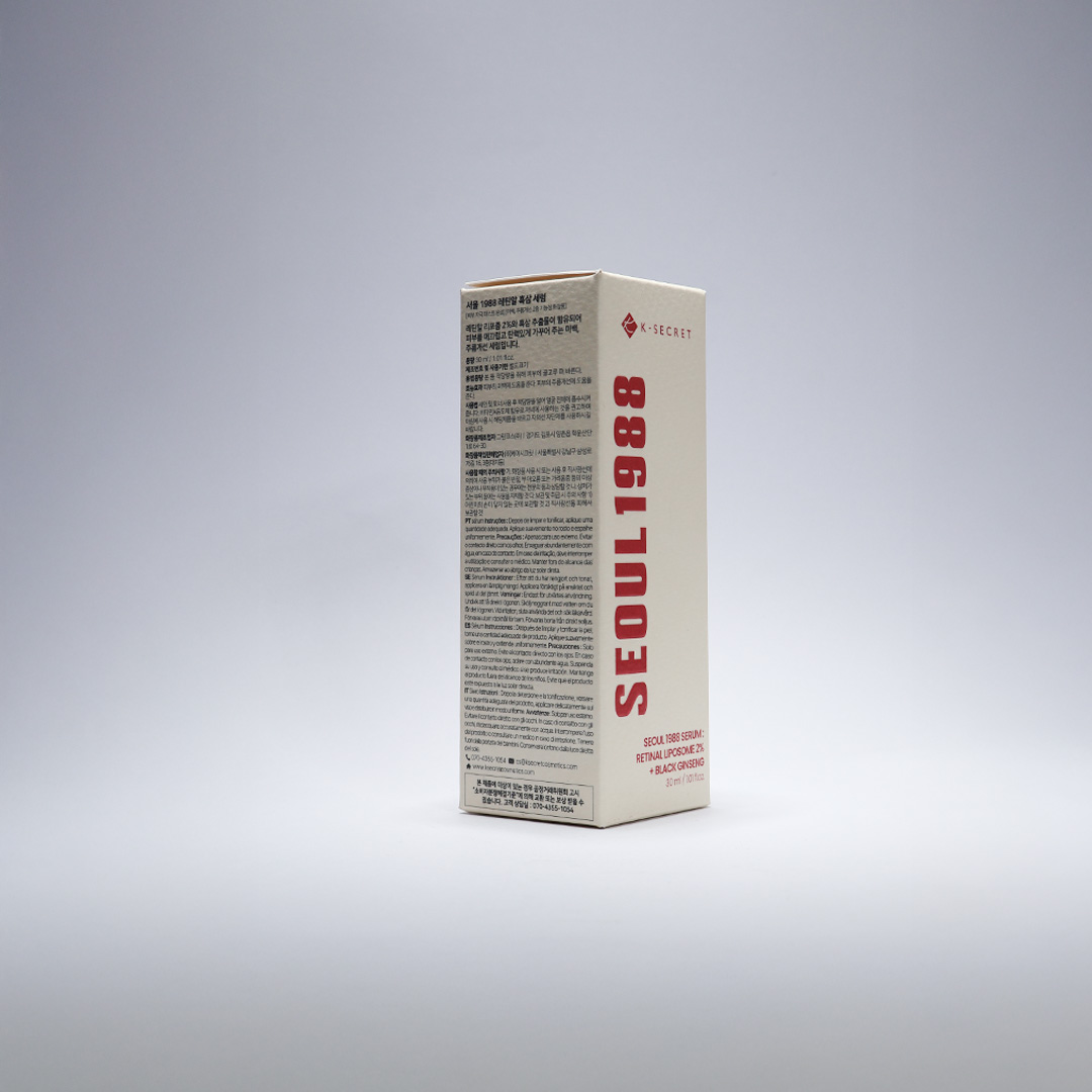 K-SECRET Seoul 1988 Serum : Retinal Liposome 2% + Black Ginseng 30 ml