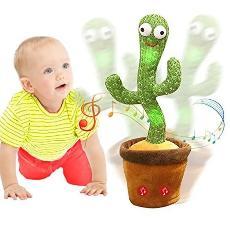 Dancing & Talking Cactus Speaker Talking USB Charging Voice Repeat plush Cactu Dancer toy talk Plushie Stuffed toys