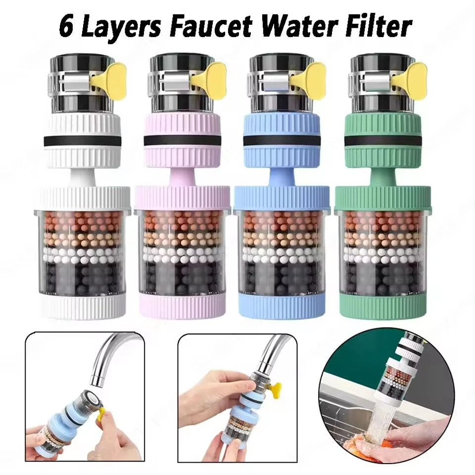 Universal Shower Faucet 6 Layers Faucet Water Filter