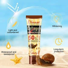 Disaar Snail Collagen Sunscreen Cream SPF50 PA+++ 50gm