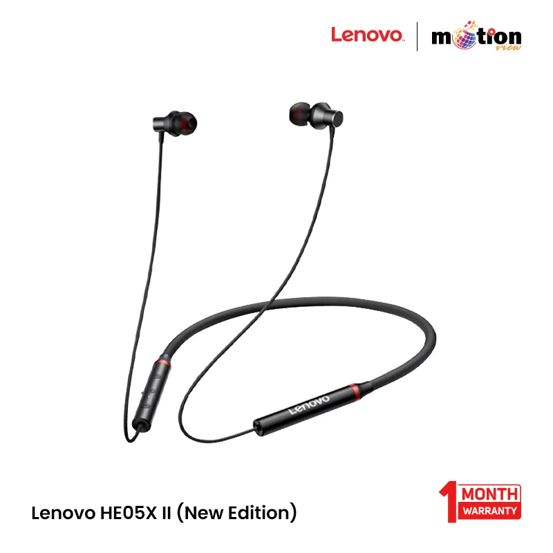 Lenovo HE05X II (New Edition) Wireless In-Ear Neckband Earphone