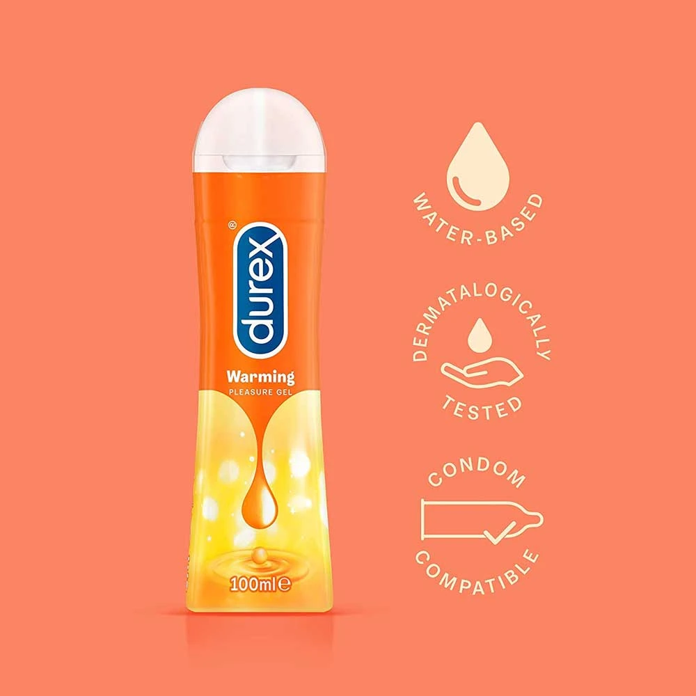 Durex Play Lube | Warming Lubricant Gel for Men & Women- 100ml | Made In Thailand