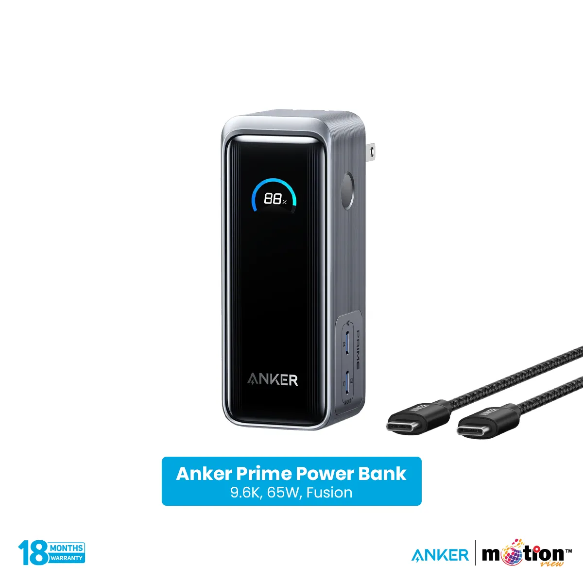 Anker Prime 9.6K 65W Fusion Power Bank with Charger