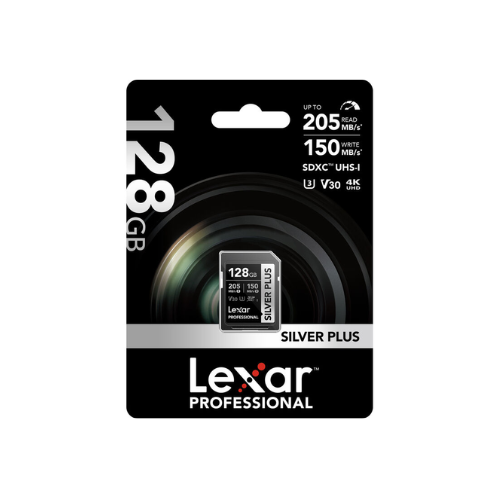 Lexar 128GB Professional SILVER PLUS UHS-I SDXC Memory Card
