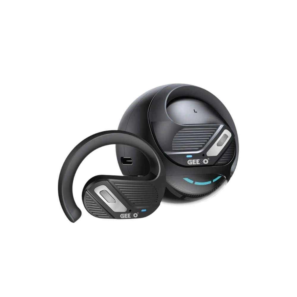 Geeoo T7 Open-Ear Wireless Earbuds – Black