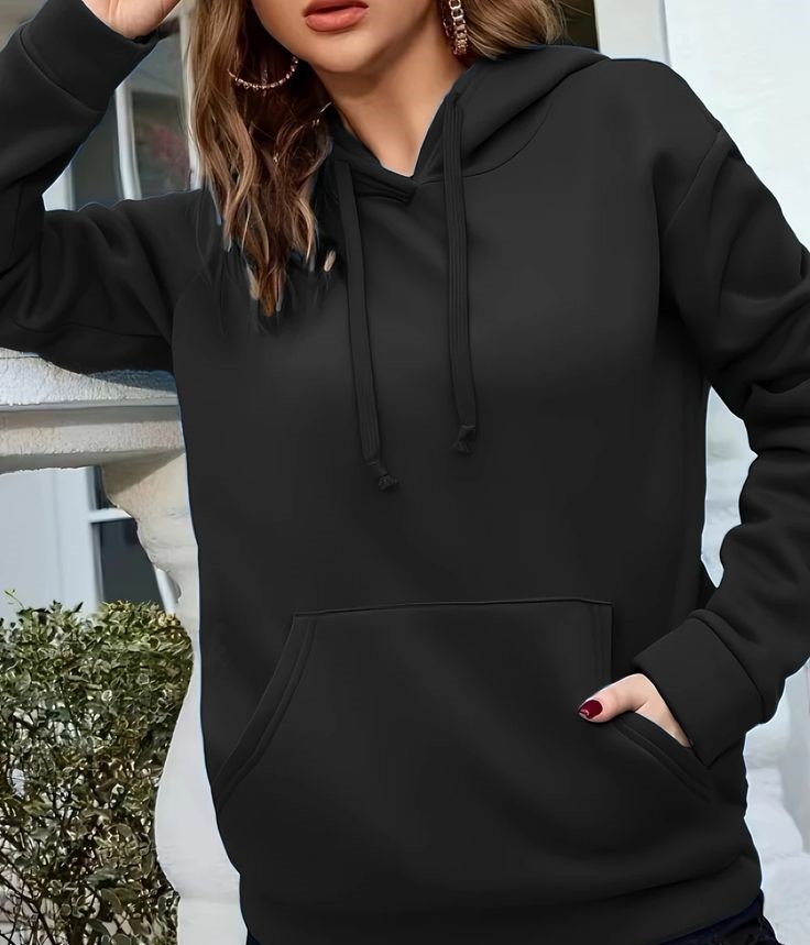 Solid Color Ladies Hoodie