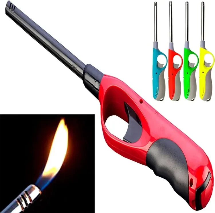 Kitchen Refillable Lighter Kitchen Gas Lighter With Free Refill Random Colour