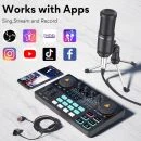 MAONOCASTER Lite Live Streaming Bundle: All-In-One Podcast Production Studio Comes with Digital Audio Interface+ Condenser Mic+ Headphone (AU-AM200-S1)