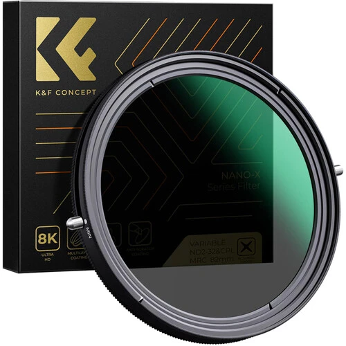 K&F Concept 72mm Nano-X Series Variable ND2-ND32 & CPL 2-in-1 Filter KF01.1086