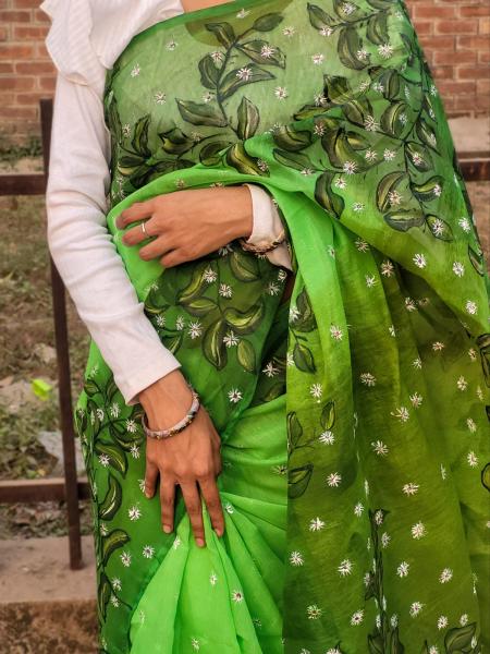 Exclusive Handloom Half Silk Saree – Dropupseller Signature Collection