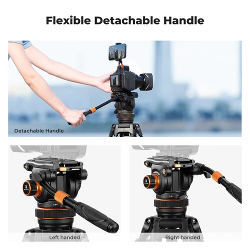 K&F Concept 09.148 VA3+BV20 HD Video Tripod