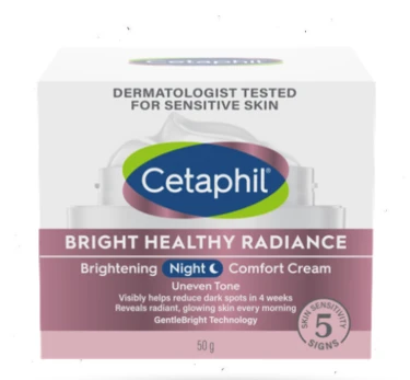 Cetaphil Healthy Radiance Brightening Night Comfort Cream 50g | India