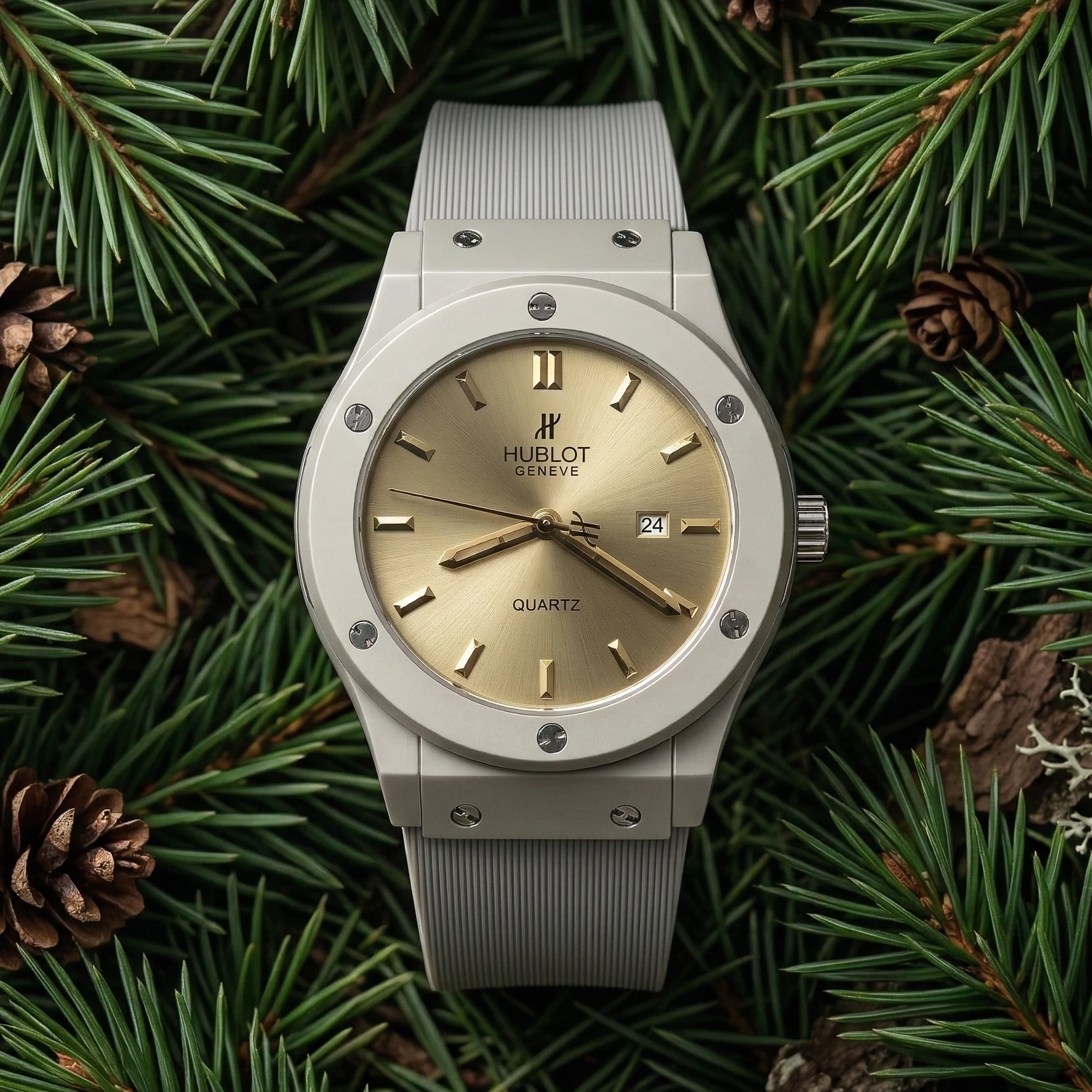 Hublot Geneve Luxury Watch (Water Resistant)