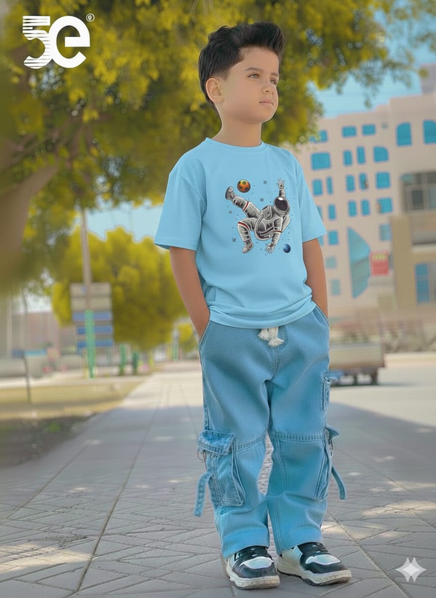 Boys Denim Pant and T-Shirt set