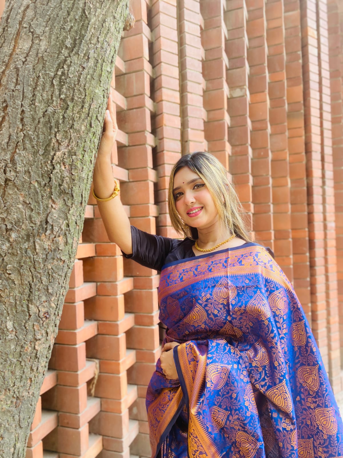সিল্ক কাতান শাড়ি