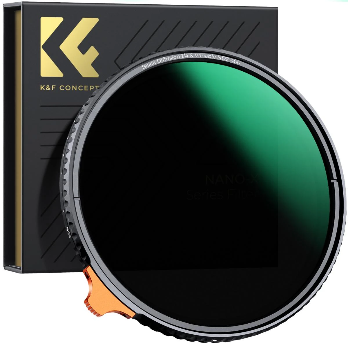 77mm Black Mist 1/4 ND2-400 Variable ND Filter KF01.2023