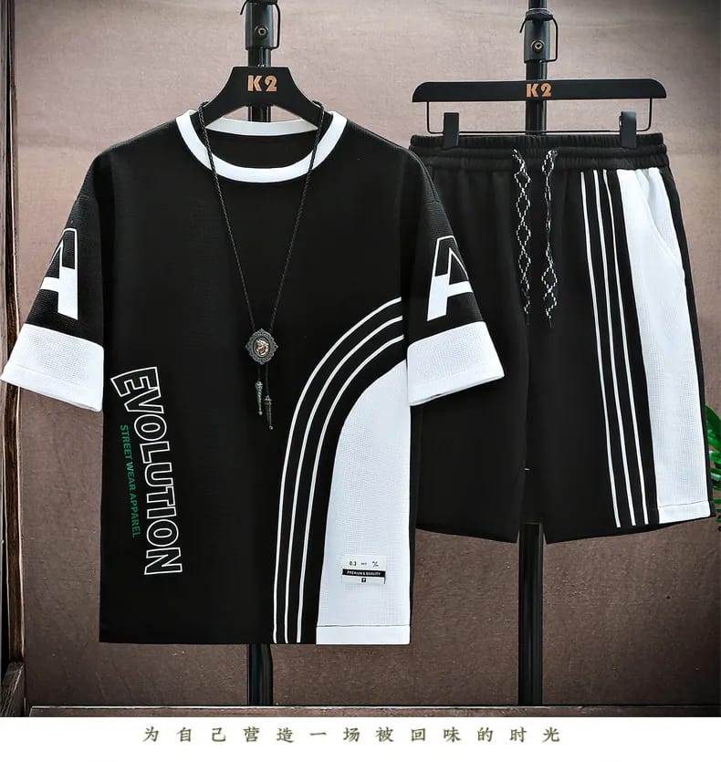 Combo Half T-Shirt And 3 Quarter Pants For Man