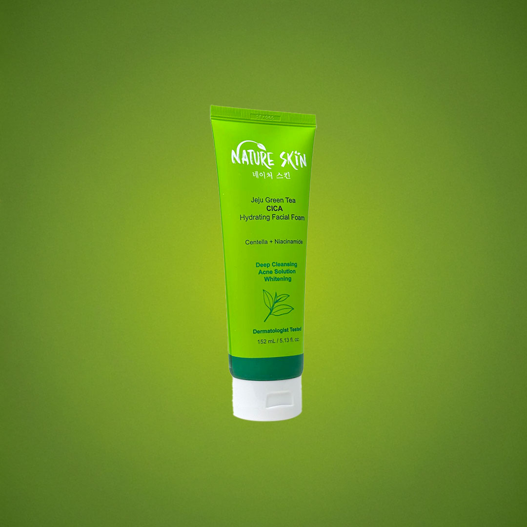 Nature Skin Jeju Green Tea CICA Hydrating Facial Foam 152 mL