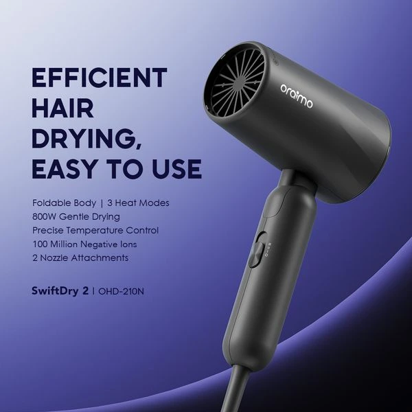 Oraimo SwiftDry 2 Foldable 800W Hair Dryer