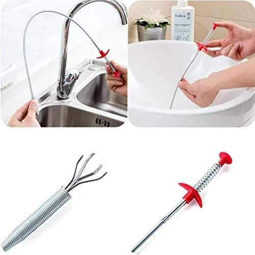 Sewer Pipeline Kitchen Home Toilet Drain Cleaning Narrow Bendable Curve Grabber Tools
