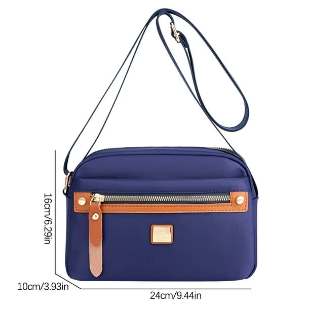 Nylon Fashion Cross-body Bag Lightweight Portable Shoulder Bag (Royal blue)