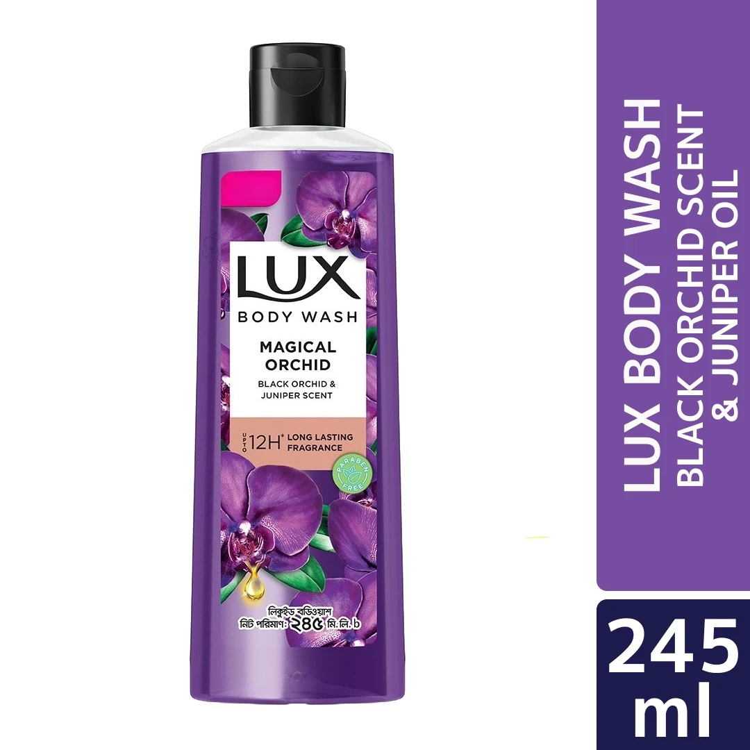 Lux Body Wash Magical Orchid 245ml Black Orchid Scent & Juniper Oil Liquid Body wash | Bangladesh