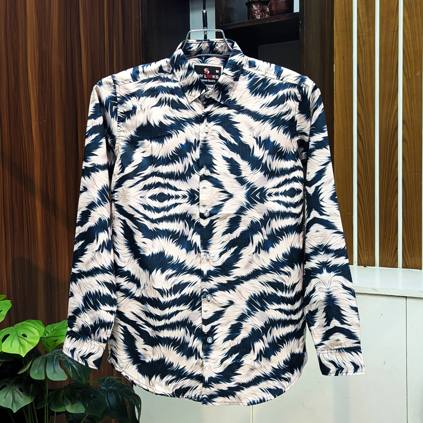 Premium Stylish China Floral Printed Men's Shirt
