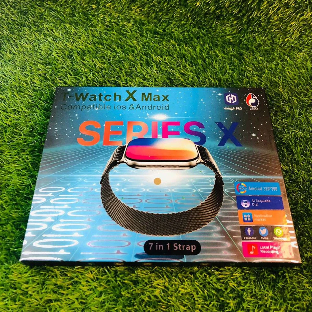 T-Watch X Max Series X 7-in-1 Strap Smartwatch