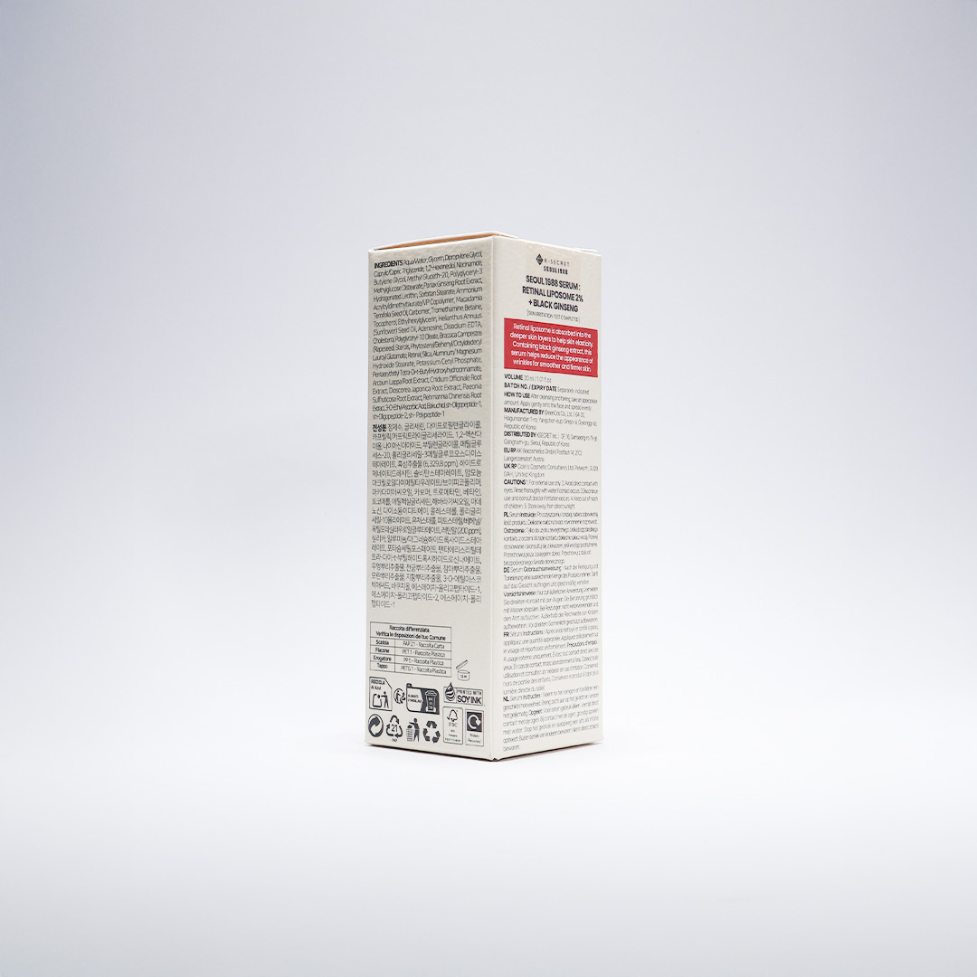 K-SECRET Seoul 1988 Serum : Retinal Liposome 2% + Black Ginseng 30 ml